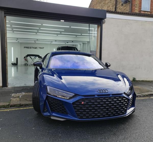 70% VLT Blue Reflective Chameleon Car Window Film 2mil PET
