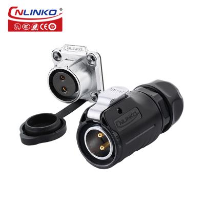 Cnlinko M20 2 Pin Electrical Waterproof Connector 2 Pole Connector for LED ConnectorIndustrial Controller AV System
