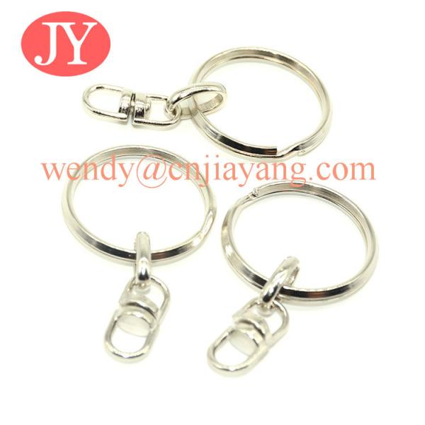 jiayang wholesale fashion metal stainless steel keyring polished