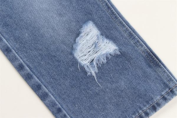 190cm Indigo Blue Cotton Polyester Rigid Denim Fabric For Jeans