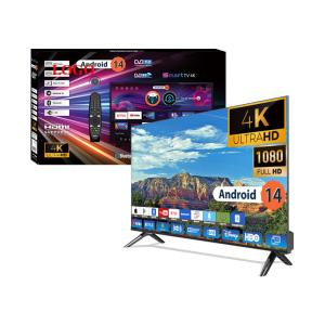 4K UHD Frameless TV 32 40 50 55 65 Inch Smart Android LED Slim Frame