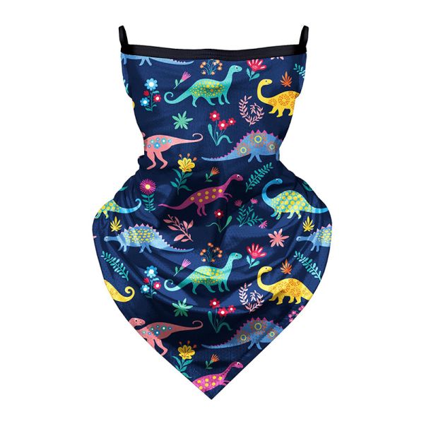 Children Cartoon Unicorn Breathable Head Scarf Bandanas With Ear Loops Sunproof