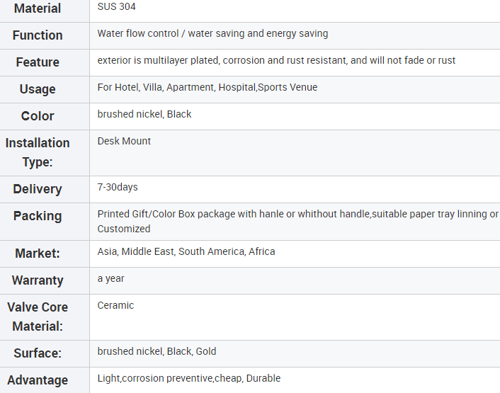 Tubina de banho Acessório Tipo de torneira Tubina de água de bronze moderna Tubina de água para lavatórios