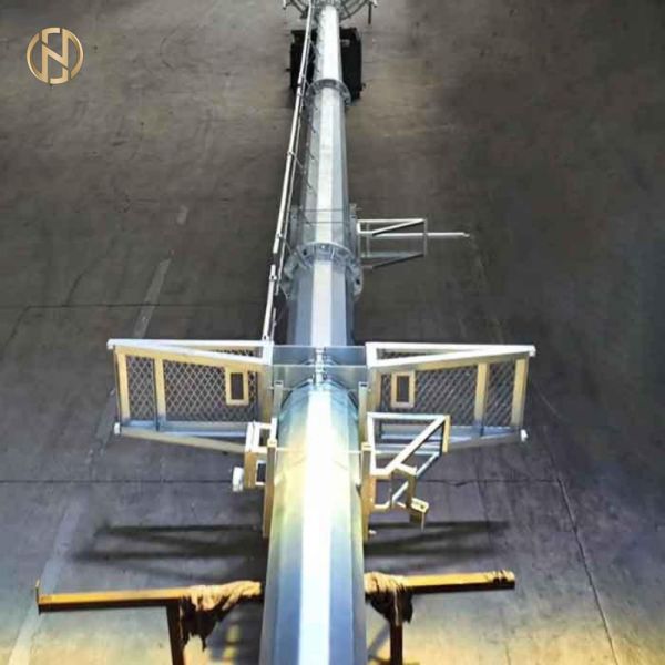 HDG Steel EN1090 CE Certificated 4G 5G Telecommunication Monopole Pole for Mobile Cell Tower Antenna Mast