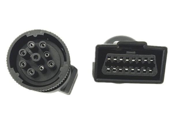 J1939 Deutsch 9 Pin Female to J1962 OBD2 OBDII 16 Pin Female Adapter