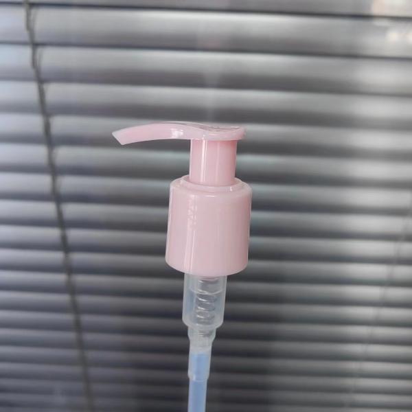 Bomba cor-de-rosa 24/410 do distribuidor da loção do fechamento do grampo 28/410 de mola interna para o champô