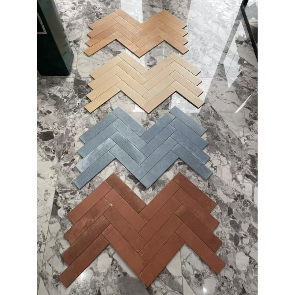 Elegant and Retro 75x300mm Matt Ceramic Wall Tiles For Dining Room