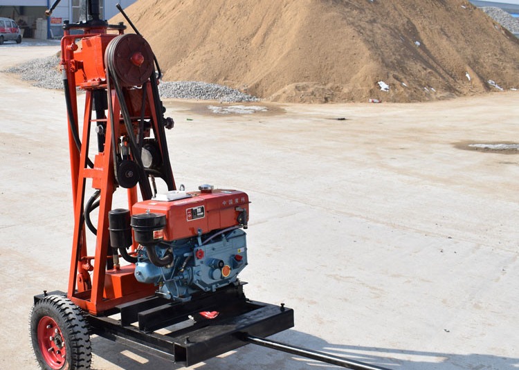 Личные портативные гидравлические колеса машины 2 Borewell 50 метров глубины