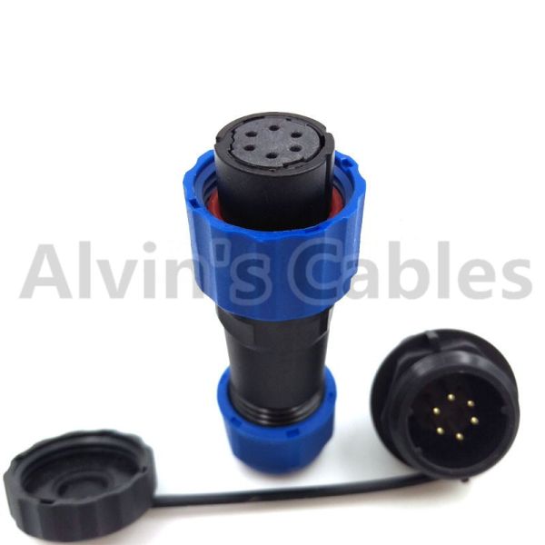 Industrial IP68 Plastic Electrical Connectors SD16 TP-ZM 2-9 Pin Panel Mounting Connector