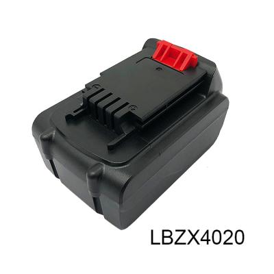 Bateria de furadeira Balck Decker 18v ​​LBZX4020 18650 substituição de lítio