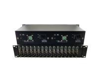 Chassi do conversor ótico da fibra de 16CH HD-SDI com os 16 entalhes do módulo