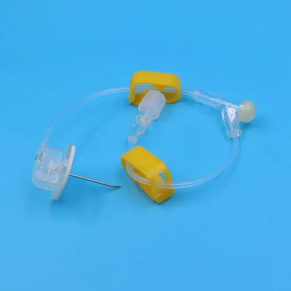 Medical Disposable Sterile Safety Huber Needle with Y Site