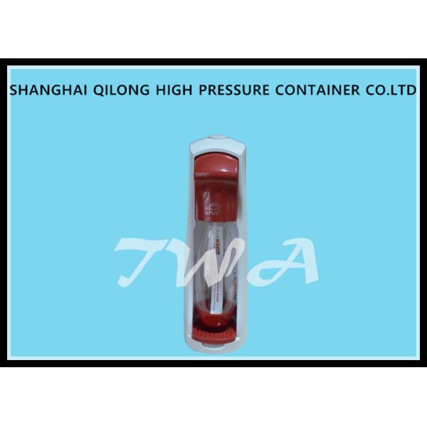 Safe soda water maker for home use with 0.6L Cylinder and PET bottle