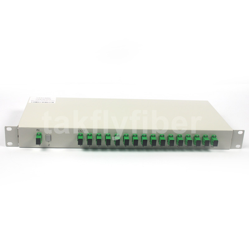 Соединитель SC APC Splitter PLC оптического волокна 1x32 держателя шкафа FTTH