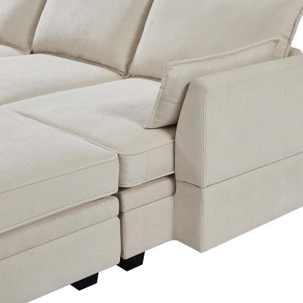 Multifunctional Contemporary Modular Sofa Bed Extendable Breathable