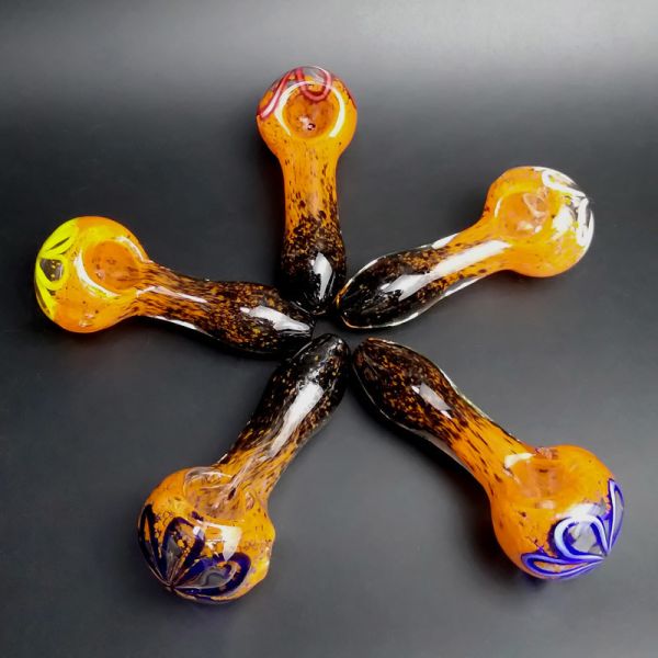 Customized Length Glass Hand Pipe For Grass Weed 4mm Thickness Straight Type