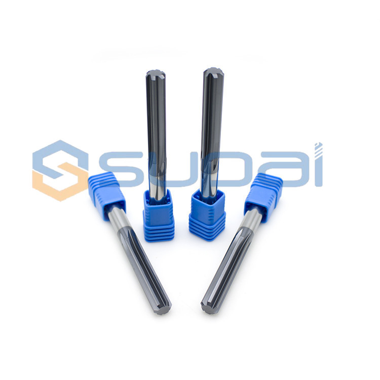 Высокопроизводительные твердые карбиды 6 флейты Chucking Reamer с прямой флейтой Long Shank Gear Режущие инструменты Лицо металла