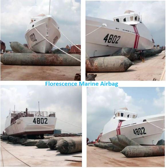image007 Pneumatic Rubber Ship Launching Airbag Lifting BV Certificate Heavy Lifting