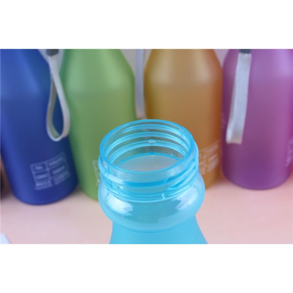 Unbreakable 550mL BPA Free Water Bottle in Candy Colors for School Children 6.8x20cm