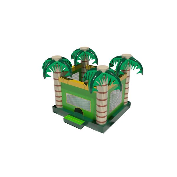Tropical Palm Tree Bounce House 	Childrens Inflatable Castle
