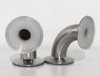 SS304 PFA Pipe Fittings 90 Degree Tri Clamp Fittings For Pharmaceutical Industry