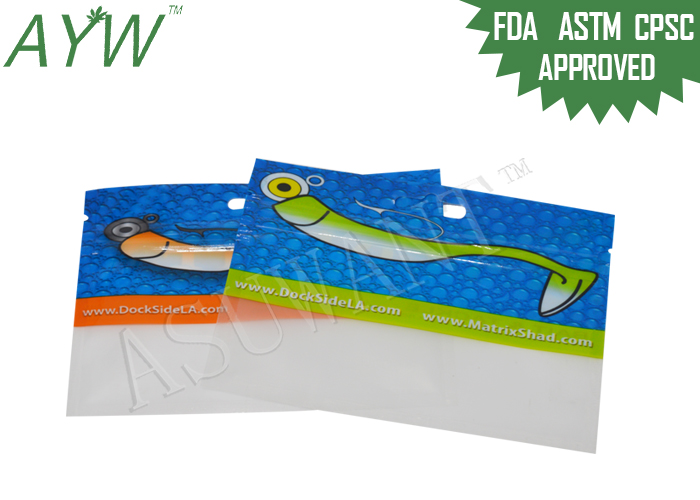 Упаковка еды ясной молнии мини кладет в мешки с зазубринами, Ресеалабле сумками фольги для удя приманки/снасти