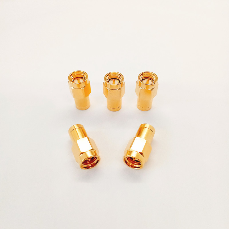 2W Brass Gold‑Plated RF Load SMA Male Dummy Terminator DC‑18GHz 