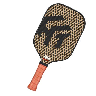 Paddle de pickleball en fibre de carbone 3K professionnel approuvé par l'USAPA avec noyau de nid de miel en PP