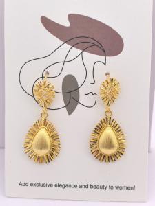drop-shaped earrings for 925 sliver gold plating