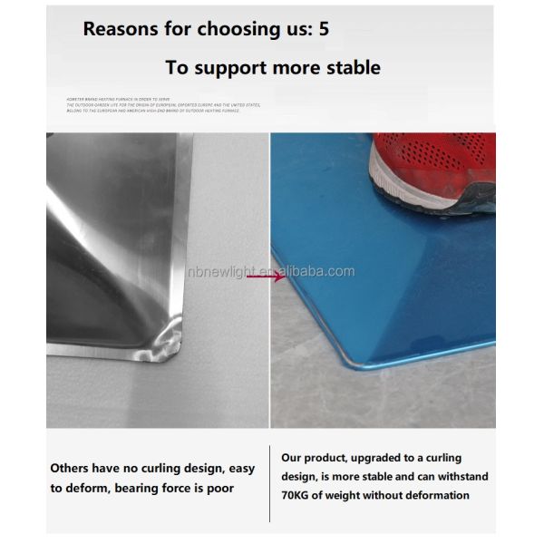 Caldeira de gás exterior de tubo de vidro com construção de aço inoxidável e combustível de propano