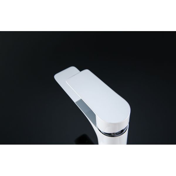 Modern White Single Handle Waterfall Bathroom Sink Faucet for Other Basin Faucets