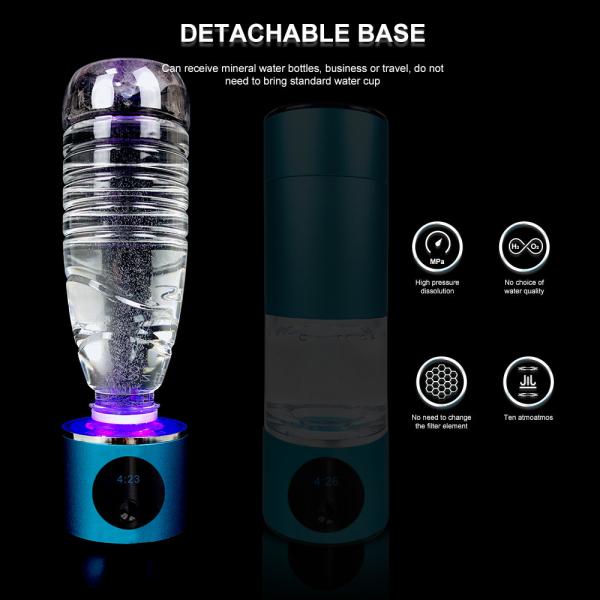 Health Care Food Grade PC Hydrogen Water Cup Portable Smart 6000ppb