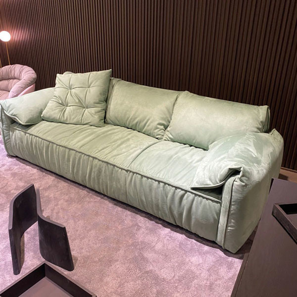 Софа серого зеленого голубого бархата кресла софы живущей комнаты секционного большая установила 2650mm