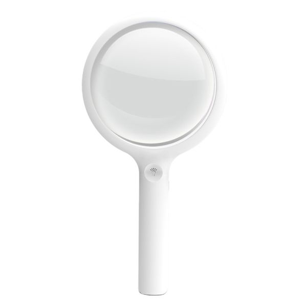Illuminated Magnifying Glass 3 Modes Led Handheld 4in Large 30X Square Plastic