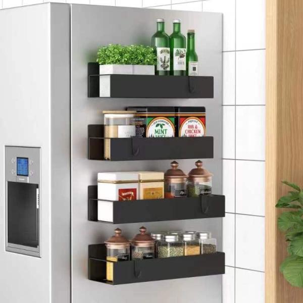 Rust Resistant Magnetic Storage Rack Magnetic Spice Rack For Refrigerator And Oven