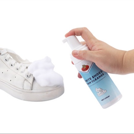 White Shoe Foam Cleaner Dry Cleaning Washing Free Rich Foam Instant Cleaning Shoes Products OEM