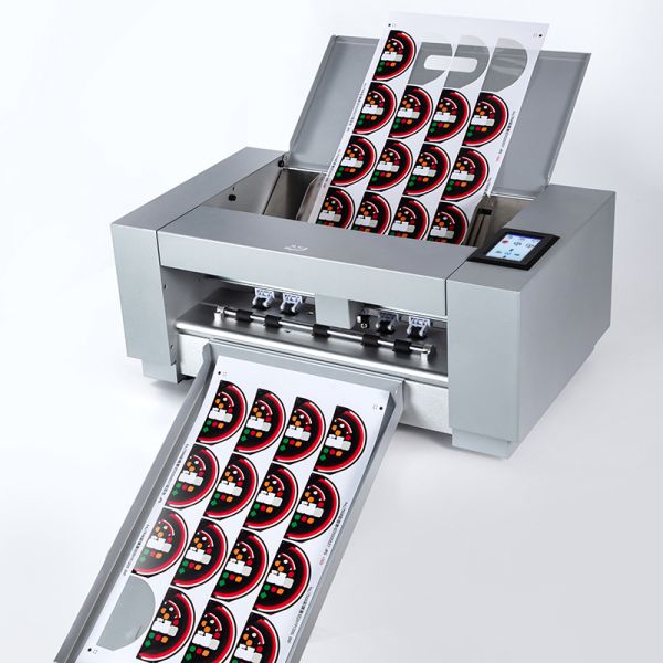 Anycut A3/A4 Sticker Label Cutting Machine  Double Row Pressure Wheel  Automatic Feeding Film