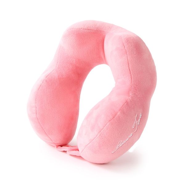 Soft U Shape Travel Pillow With Adjustable Strap 32x35cm Small Waterproof Cushion