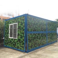 40ft Flat Pack Container Office with Modern Steel Frame and Sandwich Panel Bathroom