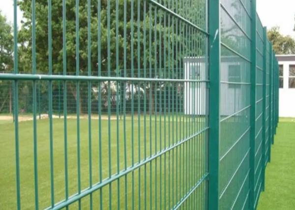 Welded Double Twin Wire Mesh Fencing for Farm / Court / Park 50*150mm Hole