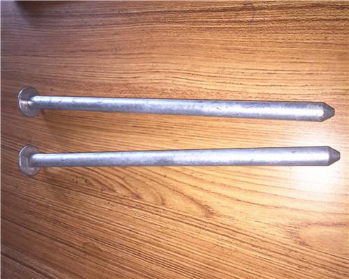 Forged Head Galvanized Steel Tent Pegs / Garden Stakes Hot Dip Galvanized Surface
