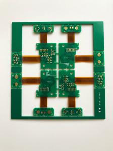 FR4 TG170 4 層リジッド フレックス PCB 製造グリーン ソルダー マスク