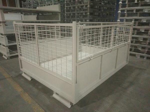 Supermarket 50*50mm Mesh 0.6mm Wire Metal Storage Cages