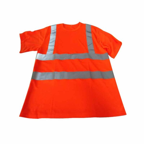Fluorescent Yellow Safety Vest Jacket Green Pink Reflective Workwear Uniform Reflector Shirts