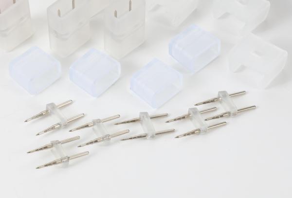 LED Connectors End Tail Mounting Connectors Middle Connect LED Light Fittings For High Voltage Waterproof Light Strip