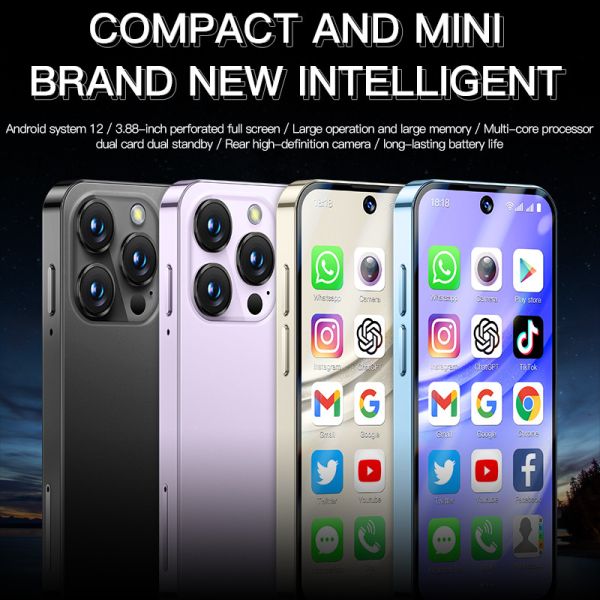 XS19 Pro Mini 4G Smart Phone 384*854 TFT Resolution MT6762 Quad Core Smart Phone