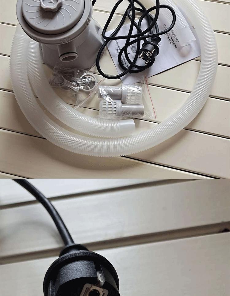 Factory suppy US 110V Eu 220V Standard PVC Material Filter Pump Swimming Pool 300-Gallon Household Outdoor Pool Cleaner Pump