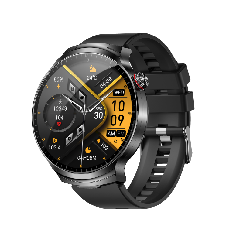 Silica Gel Smart Watch Heart Rate Monitoring , TWS Smartwatch With Built In Earbuds