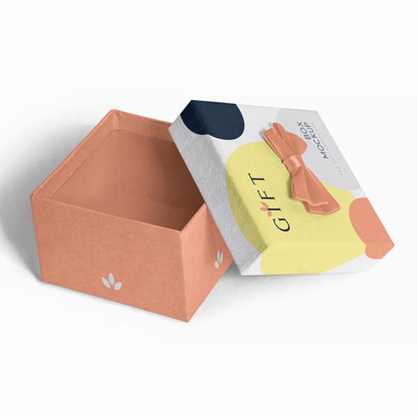 Art Paper Lid And Base Cardboard Boxes Embossing Technics