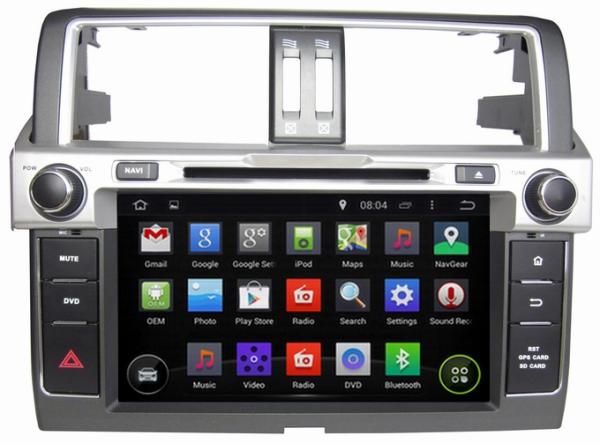 Ouchuangbo Car Radio GPS Navigation Stereo Android 4.4 System for Toyota Prado 2014 DVD Multimedia Kit OCB-8022D